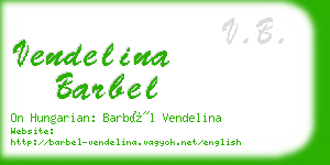 vendelina barbel business card